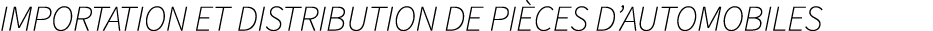 Importation et distribution de pi ces d’automobiles